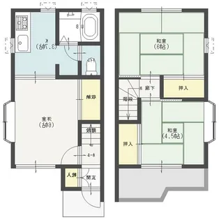 ダイワハイツ梅郷 D棟【1階】の間取り