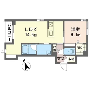 シャンテユーII【1階】の間取り