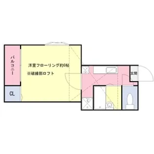 ヒルトップコート北馬込【2階】の間取り