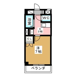 パークハウス中京【2階】の間取り