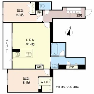 Shamaison Ryuju【4階】の間取り