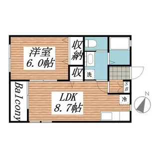 ファースト M&E【2階】の間取り