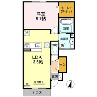 フェリーチェSAIDO【1階】の間取り
