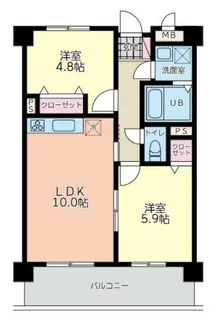 サングレイス【4階】の間取り