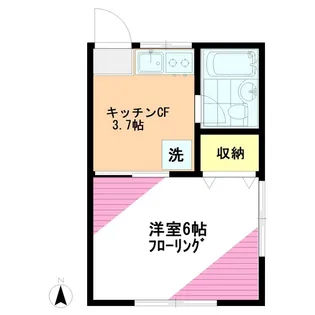東町コーポ【1階】の間取り