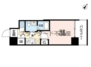 アドバンス西梅田ラシュレ【11階】の間取り