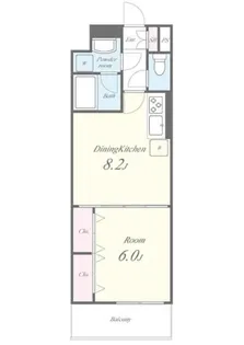 アビティ南大井II【3階】の間取り