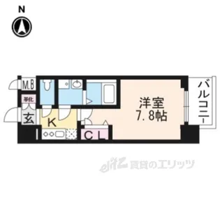 エスリード京都梅小路アヴェニテ【2階】の間取り