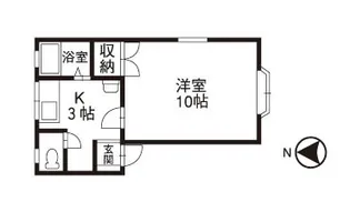 マーセルキリマンジャロB棟【2階】の間取り