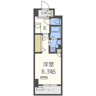 エスカーサ大阪WEST【4階】の間取り