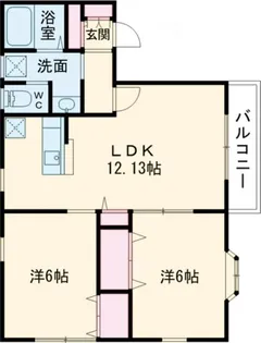 プログレール落合弐番館【2階】の間取り