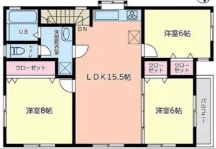 上大槻 2号棟【2階】の間取り
