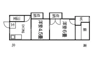 水栖アパート【1階】の間取り