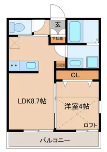 パーチェ成田【2階】の間取り