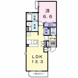 ジラソーレ【1階】の間取り