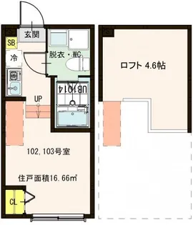 グランバレー北綾瀬【1階】の間取り