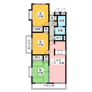 セントモンチーク【4階】の間取り