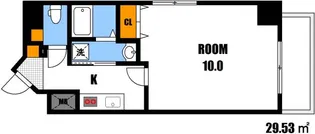プランドール古市【4階】の間取り