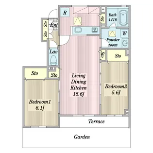 Grace(グラース)【1階】の間取り