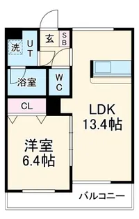 グレースコート神戸【3階】の間取り