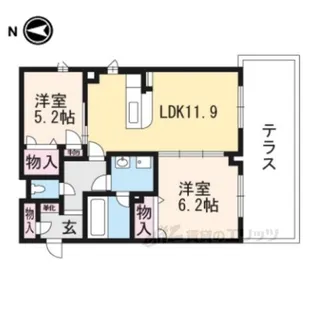 ROMANBELAIR【1階】の間取り