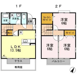 あにまる・コート A棟【1階】の間取り
