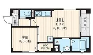 エクセルカーナ祐天寺【1階】の間取り