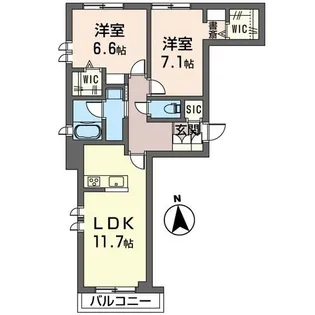 G8 TODOROKI【2階】の間取り
