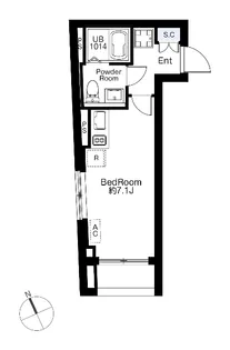 SPHERE MOTOYOYOGI HILL TERRACE【1階】の間取り