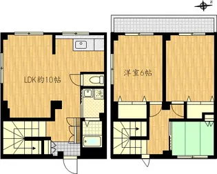 サンライフ内山【1階】の間取り