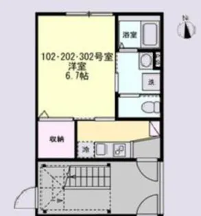 ベイルーム相模原ファイン【1階】の間取り