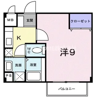 スカイハイツ【2階】の間取り