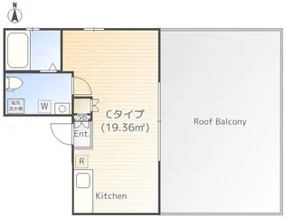桜ヒルズ神楽坂【5階】の間取り