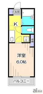 ケイアイプラザA【1階】の間取り