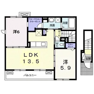 グレース ヴィラ【2階】の間取り