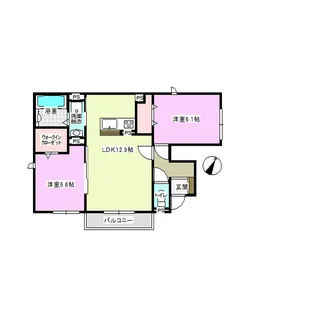 リベール B【1階】の間取り