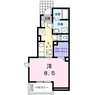 プラナス湘南 B【1階】の間取り