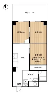 マンション不動前【2階】の間取り