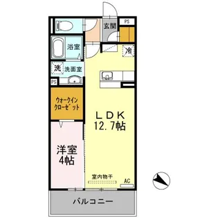 フローラ宮田【2階】の間取り