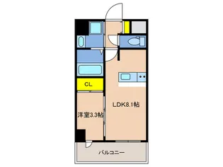 プレサンスブルーム新神戸【10階】の間取り