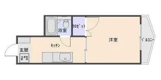 樋の口屋ビル【4階】の間取り