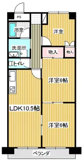 リバティK1【1階】の間取り