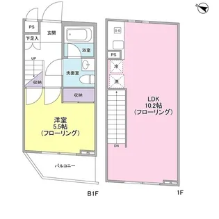 シルバラード広尾【1階】の間取り