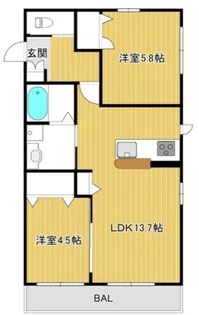ブラン・Co花立【2階】の間取り