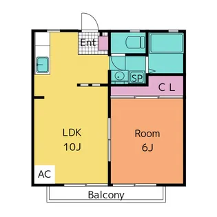 メゾン峯【2階】の間取り