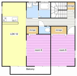 ドミール市野【2階】の間取り