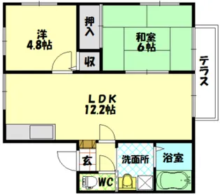 エスティ71【1階】の間取り