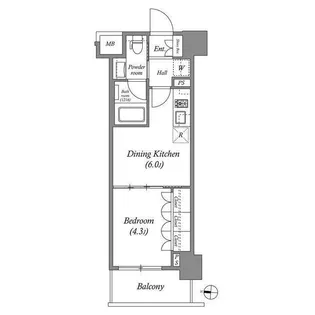 CORVAL住吉【2階】の間取り