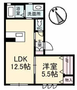 WingCourt F.R【1階】の間取り