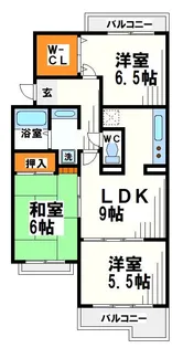 ファーストオーシャン国領【1階】の間取り